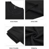 imageArachampampCloz Mens Wool Blend Loose Fit Sweater Ultra Soft 2025 Spring Bottoming Crewneck Fashion PulloverBlack