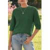 imageArachampampCloz Womens 100 Cotton Fall Casual Relaxed Fit Crochet Tops 2025Green