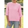 imageArachampampCloz Womens 100 Cotton Fall Casual Relaxed Fit Crochet Tops 2025Light Pink
