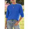 imageArachampampCloz Womens 100 Cotton Fall Casual Relaxed Fit Crochet Tops 2025Royal Blue