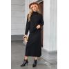 imageArachampampCloz Womens 2 Piece Sweaters Sets Turtleneck Long Sleeve Tops Long Maxi Skirt Casual Fall Fashion 2024 OutfitsBlack