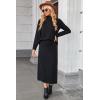 imageArachampampCloz Womens 2 Piece Sweaters Sets Turtleneck Long Sleeve Tops Long Maxi Skirt Casual Fall Fashion 2024 OutfitsBlack