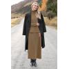 imageArachampampCloz Womens 2 Piece Sweaters Sets Turtleneck Long Sleeve Tops Long Maxi Skirt Casual Fall Fashion 2024 OutfitsCamel