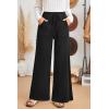 imageArachampampCloz Womens 2025 Spring Sweater Pants Wide Leg Elastic High Waist Cute Casual Flowy Lounge Winter Knit Trousers PocketsBlack