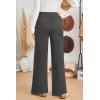 imageArachampampCloz Womens 2025 Spring Sweater Pants Wide Leg Elastic High Waist Cute Casual Flowy Lounge Winter Knit Trousers PocketsDark Grey