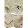 imageArachampampCloz Womens 2025 Summer Lightweight Cardigan Long Sleeve Cable Knit Hollow Out Bow Embroidery TopsBeige