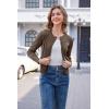 imageArachampampCloz Womens 2025 Summer Lightweight Cardigan Long Sleeve Cable Knit Hollow Out Bow Embroidery TopsBrown