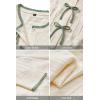 imageArachampampCloz Womens Bow Sweaters Fall Color Block Casual Cardigan Sweaters 2025Offwhiteavocado Green