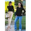 imageArachampampCloz Womens Cable Knit Fall Soft Lightweight Sweater Cardigans 2025Black