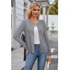 imageArachampampCloz Womens Cable Knit Fall Soft Lightweight Sweater Cardigans 2025Grey Heather
