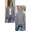imageArachampampCloz Womens Cable Knit Fall Soft Lightweight Sweater Cardigans 2025Grey Heather