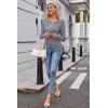 imageArachampampCloz Womens Cable Knit Fall Soft Lightweight Sweater Cardigans 2025Grey Heather