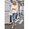 imageArachampampCloz Womens Cable Knit Fall Soft Lightweight Sweater Cardigans 2025Ivory Apricot