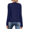 imageArachampampCloz Womens Cable Knit Fall Soft Lightweight Sweater Cardigans 2025Navy Blue