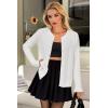 imageArachampampCloz Womens Cable Knit Fall Soft Lightweight Sweater Cardigans 2025White
