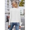imageArachampampCloz Womens Cable Knit Fall Soft Lightweight Sweater Cardigans 2025White