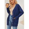imageArachampampCloz Womens Lightweight Cardigan Sweater Fashion Long Sleeve Summer Casual Outfits with Pocket Cozy CloudsNavy Blue