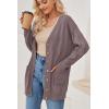 imageArachampampCloz Womens Lightweight Cardigan Sweater Fashion Long Sleeve Summer Casual Outfits with Pocket Cozy CloudsNutmeg