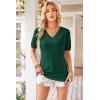 imageArachampampCloz Womens Lightweight Fall Sweater Tops Casual Short Sleeve Blouses ShirtsAzgreen 02