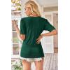 imageArachampampCloz Womens Lightweight Fall Sweater Tops Casual Short Sleeve Blouses ShirtsAzgreen 02