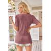 imageArachampampCloz Womens Lightweight Fall Sweater Tops Casual Short Sleeve Blouses ShirtsDusty Rose