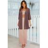imageArachampampCloz Womens Lightweight Summer Beach Kimonos CardiganBrown