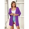 imageArachampampCloz Womens Lightweight Summer Beach Kimonos CardiganPurple