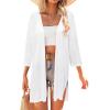 imageArachampampCloz Womens Lightweight Summer Beach Kimonos CardiganWhite