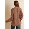 imageArachampampCloz Womens Mohair Wool Blend Fall Chunky Business Cardigan Sweaters 2025Brown