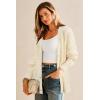 imageArachampampCloz Womens Mohair Wool Blend Fall Chunky Business Cardigan Sweaters 2025Cream