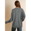 imageArachampampCloz Womens Mohair Wool Blend Fall Chunky Business Cardigan Sweaters 2025Dark Gray