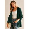 imageArachampampCloz Womens Mohair Wool Blend Fall Chunky Business Cardigan Sweaters 2025Dark Green