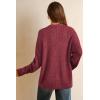 imageArachampampCloz Womens Mohair Wool Blend Fall Chunky Business Cardigan Sweaters 2025Red