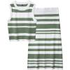 imageArachampampCloz Womens Non See Through 2 Piece Sets Early Fall Tank Top and Midi Skirt Knit OutfitsWhitegreen Fresh