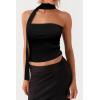 imageArachampampCloz Womens Non See Through 2in1 Y2K Non Slip Fall Scarf Tube Top 2025Black
