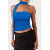 imageArachampampCloz Womens Non See Through 2in1 Y2K Non Slip Fall Scarf Tube Top 2025Blue