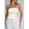 imageArachampampCloz Womens Non See Through 2in1 Y2K Non Slip Fall Scarf Tube Top 2025Ivory White