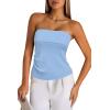 imageArachampampCloz Womens Silk Blend Non See Through Non Slip Fall Fashion Tube Top 2025Blue