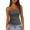 imageArachampampCloz Womens Silk Blend Non See Through Non Slip Fall Fashion Tube Top 2025Dark Gray