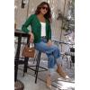 imageArachampampCloz Womens Soft Cropped Cardigan Casual Lightweight Shrug Sweater TopsDeep Green