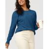 imageArachampampCloz Womens Soft Knit Sweater Fall Dressy Casual Pullover TopsAblue