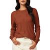 imageArachampampCloz Womens Soft Knit Sweater Fall Dressy Casual Pullover TopsAcaramel
