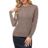 imageArachampampCloz Womens Soft Knit Sweater Fall Dressy Casual Pullover TopsAdusty Rose