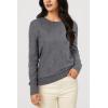 imageArachampampCloz Womens Soft Knit Sweater Fall Dressy Casual Pullover TopsAgray