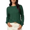 imageArachampampCloz Womens Soft Knit Sweater Fall Dressy Casual Pullover TopsAgreen