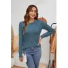 imageArachampampCloz Womens Soft Knit Sweater Fall Dressy Casual Pullover TopsAnebulas Blue