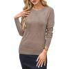 imageArachampampCloz Womens Soft Knit Sweater Fall Dressy Casual Pullover TopsAnutmeg