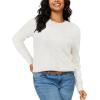 imageArachampampCloz Womens Soft Knit Sweater Fall Dressy Casual Pullover TopsAoff White