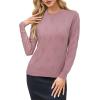 imageArachampampCloz Womens Soft Knit Sweater Fall Dressy Casual Pullover TopsApink