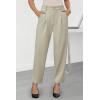 imageArachampampCloz Womens Stretch WrinkleFree Comfort Ankle Work Pants Fall 2025Light Khaki